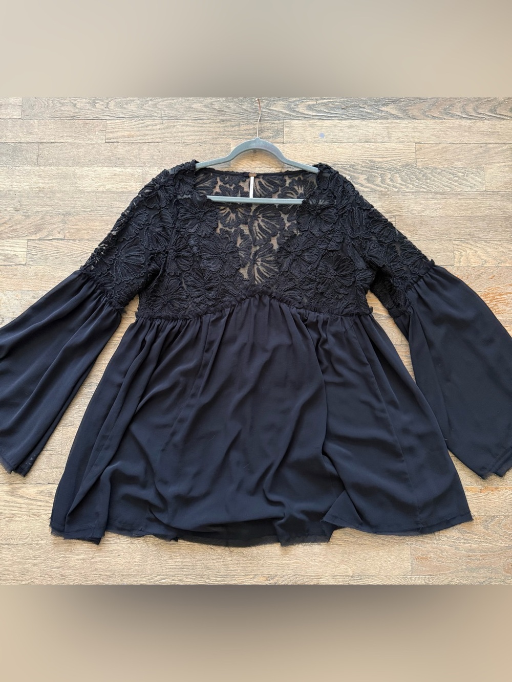Free People Magdalene Crochet Babydoll Tunic - Picture 5 of 6